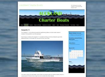 Website developed by the Design Web for Auckland Charter Boats